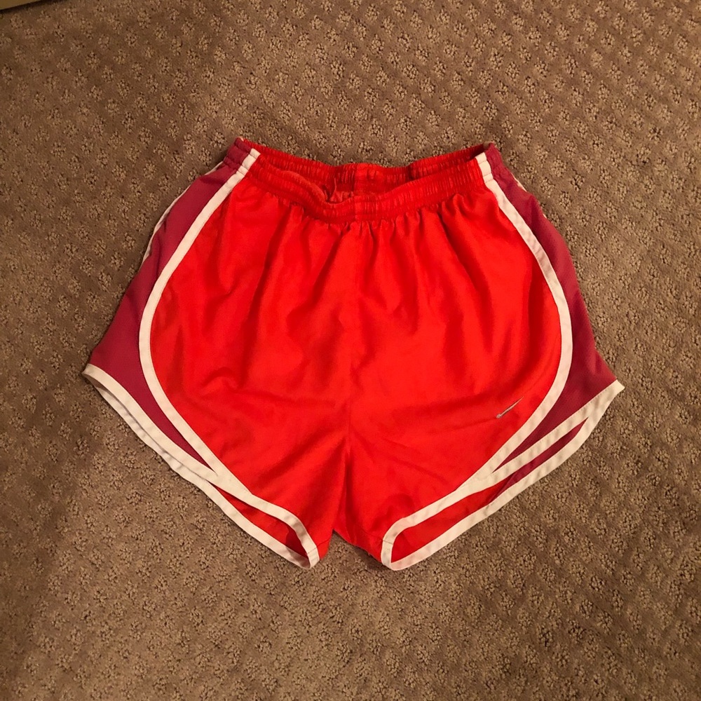 Orange and Pink Nike Shorts